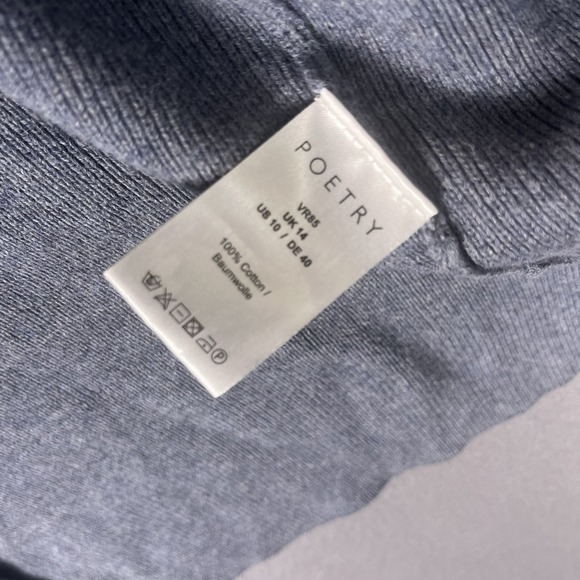 Lovely Poetry‎ Edge To Edge Jacket Blue Size US 10 - Picture 5 of 8